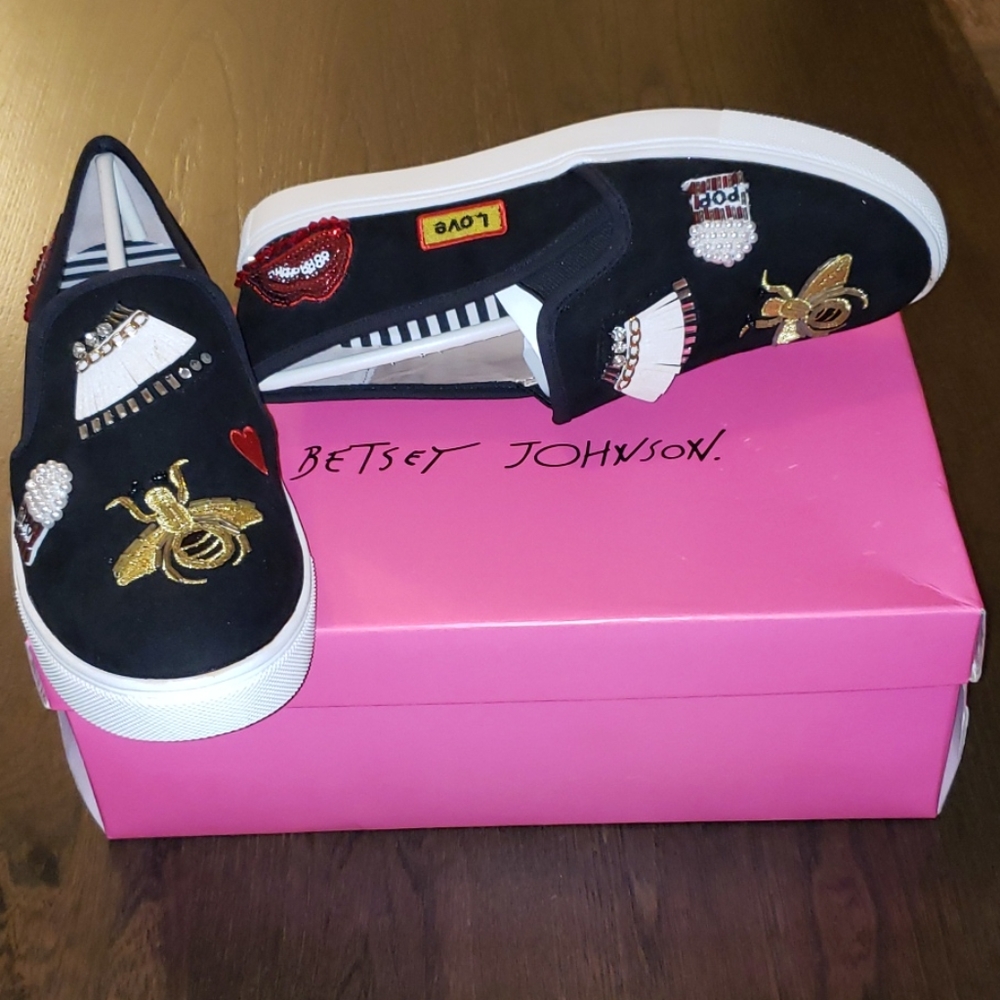 Betsey Johnson Cooper Embroidered Fashion Sneaker - Picture 9 of 16